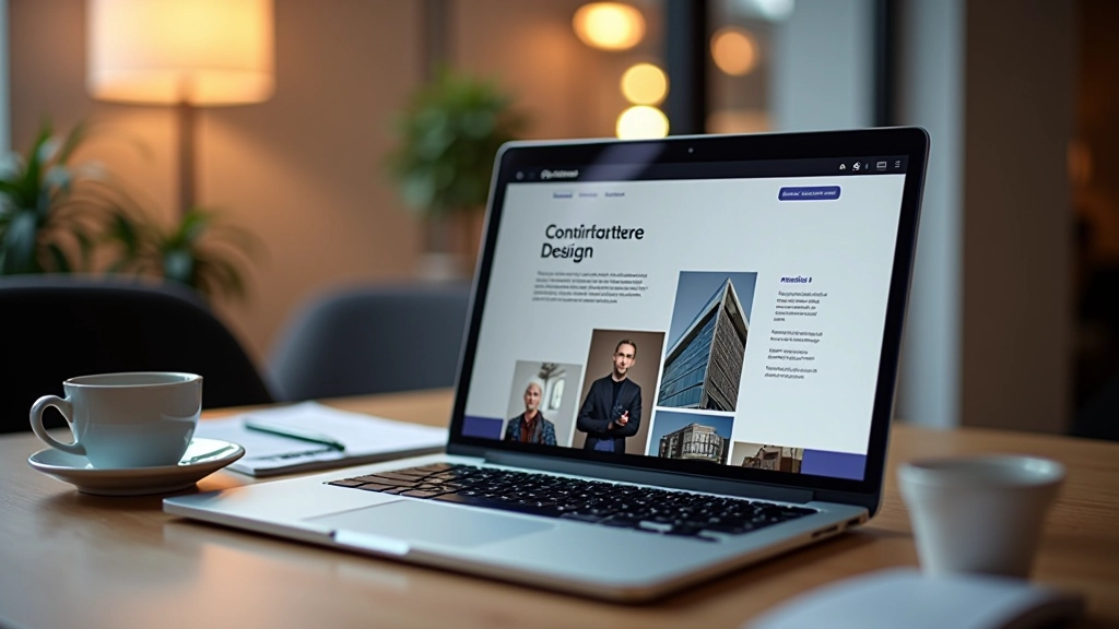 Scherm toont responsive website-ontwerp met consistente elementen op alle pagina's