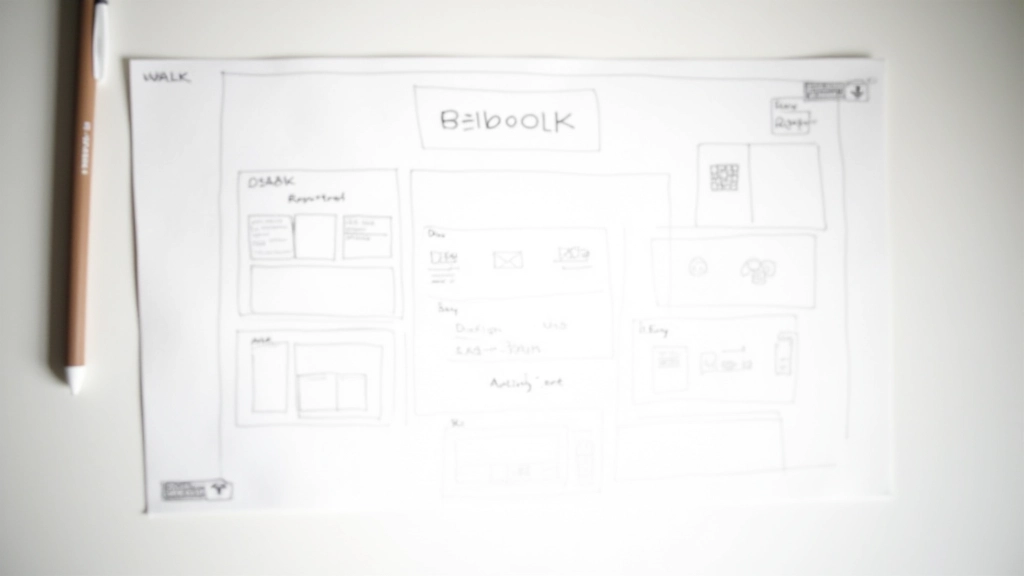 Website layout voorbeeld met goede witruimte en visuele hiërarchie